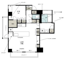 クレッセント中目黒の物件間取画像